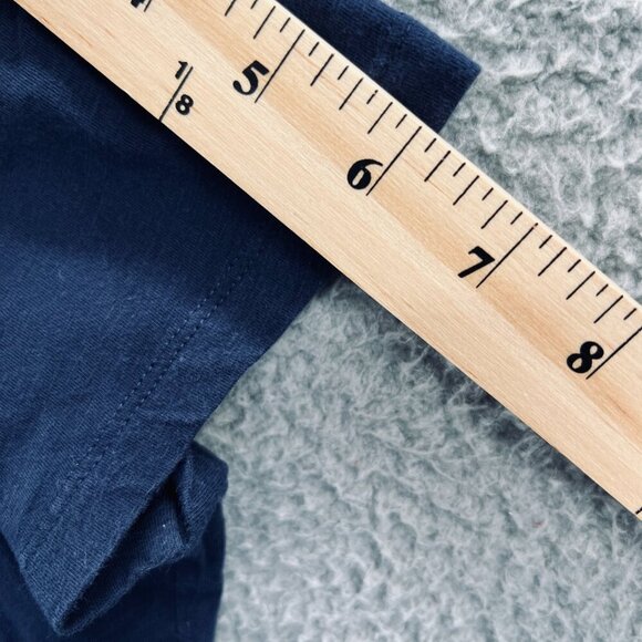 Alfred Dunner Women Top Large Petite Blue Embellished Short Sleeve Shirt Stretch - Picture 7 of 8